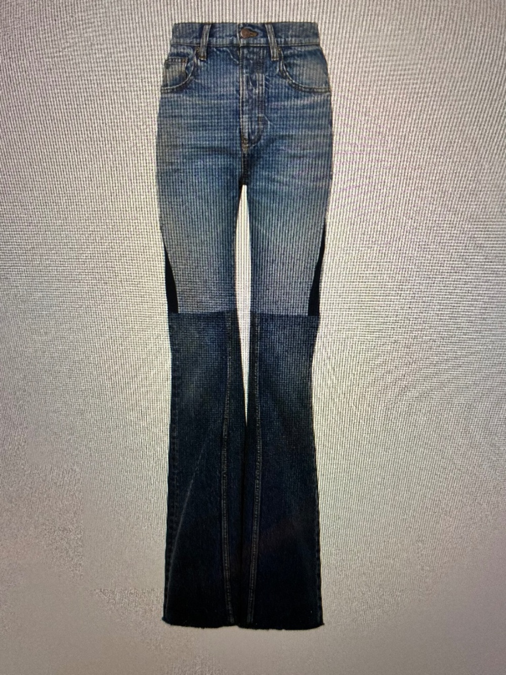 Chloe Patchwork High Rise Flared Jeans Size 27